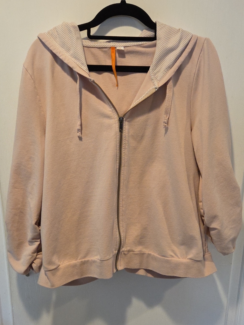 Anthropologie Saturday/Sunday Blush Pink Hoodie XL